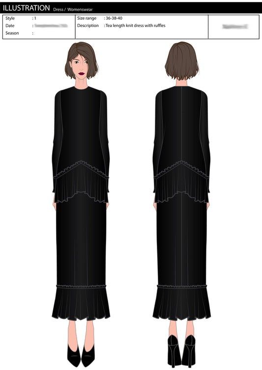 Croquis Digital de Mode